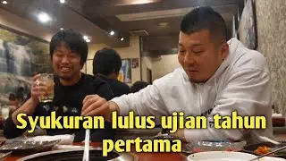 🔴Syukuran lulus ujian tahun pertama di jepang‼️