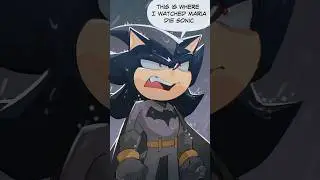 Batman Shadow Comic Dub(Original Art By CopiumV) #sonic #shadowthehedgehog #sonicmovie3