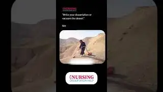 Writing my dissertation vs. vacuuming the desert. 😅