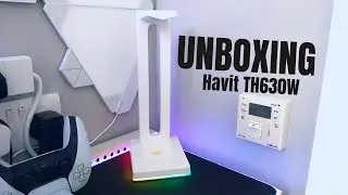 HAVIT TH630 RGB Headset Stand UNBOXING (WHITE)
