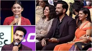 Prithviraj Sukumaran Enjoying Anna Ben & Sarjano Khalid's Super Exciting Winning Speeches