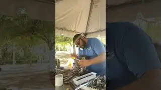 Glassblowing demo by Nick Gomez of SiNaCa at Art Worth Festival 2022 IMG 2987