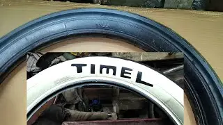 دهان ابيض على كوتش الدراجة  الهوائية White paint on the bicycle coach