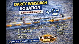 Head Loss Using Darcy&ndash;Weisbach Equation | Numericals