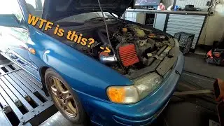 $350 Subaru Impreza single port ej22 intake myth dyno testing! Will it make power?