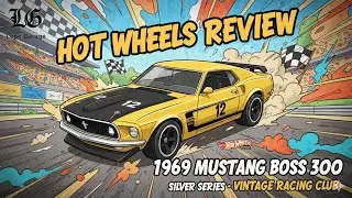 Hot Wheels Silver Series 1969 Ford Mustang  Boss 302 - Vintage Racing Club
