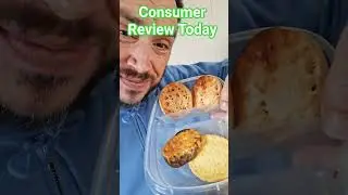 Jimmy Dean sausage breakfast sandwich and how to make it#foodreview #foodblogger #foodreviewshorts