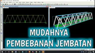 Tutorial pembebanan JEMBATAN TRUSS‼️SAP2000
