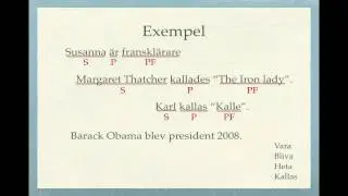 Grundläggande grammatik: predikatsfyllnad