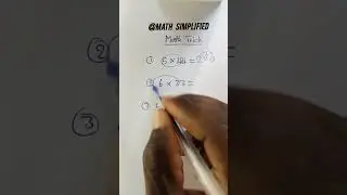 multiplication trick #mathsimplified #maths #education #mathtricks