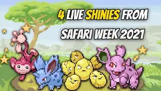 4 LIVE Shiny Pokemon From Safari Week 2021 (Win or Fail?) #Safariweek2021