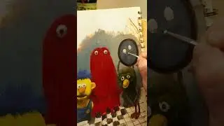 DHMIS - TONY THE CLOCK - PAINTING TIMELAPSE #mkextra #dhmis #painting #oilpainting