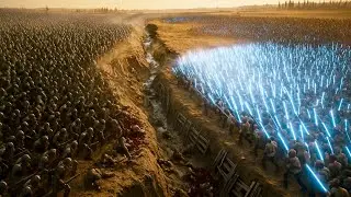 [4K] 40,000 JEDI AGAINST 6,220,379 UNDEAD HORRORS IN A WORLD WAR II TRENCH BATTLE! UEBS 2