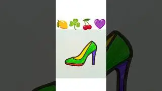 High heel shoes Coloring ASMR #youtubeshorts #satisfyling #viral #art #coloring #shortvideos #shorts
