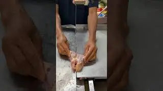 mutton bone cut into small cubes #mutton #muttonbonesoup #butcherskills