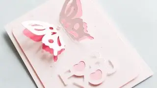 How to Make - Greeting Card With Butterfly - Step by Step | Kartka Z Motylkiem