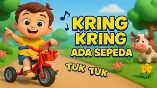 Kring Kring Kring Ada Sepeda 🚲 | Lagu Anak 3D Animasi Ceria