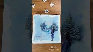 ASMR Scrapbook | Frosty ⋆⁺₊❅. #winter #snow #relaxing #cold #cozy #asmr #scrapbooking #hobby #craft