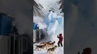 Arctic Disaster: Glacier Research Station Buried in Ice Avalanche | Viral Survival Footage