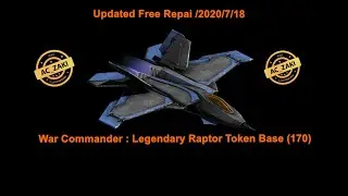War Commander - Legendary Raptor Token Base (170) Updated Free Repai