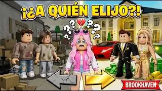 ADOPTADA POR POBRES Y MILLONARIOS 🤑 Roblox Brookhaven rp Mini Pelicula (Historias con Voces)