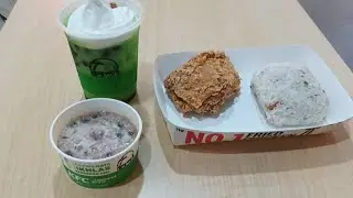 Review yang terbaru dari KFC, Super Berkah 1 (Nasi Uduk + Fried Chicken + Klepon Float + Kolak)