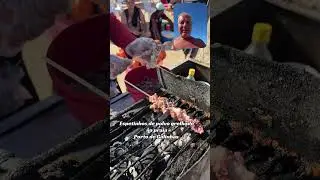 Espetinhos de polvo grelhado  praia de Porto de Galinhas #shorts #portodegalinhas #nordeste #brasil