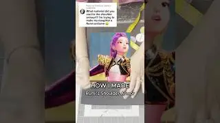 More info on how to make the shoulder armor! #rumicosplay #rumi #diycosplay #kpopdemonhunters #fyp