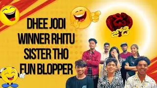 DHEE JODI winner RHITU|sister tho fun|BLOPPER|🤣😊