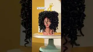 Our Curly hair girl cake in real life || the Bakesbay | Batatisgirl