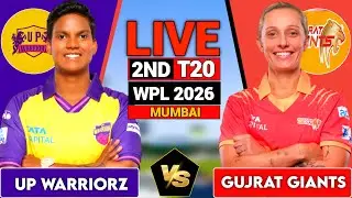 Live: UP W vs GG W, 2ND T20 WPL 2026,Live Match Score & Commentary UP Warriorz W vs Gujarat Giants W