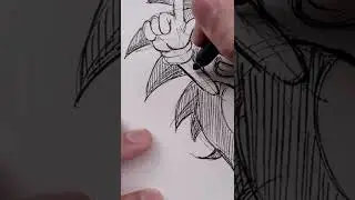 Super fast sketch of Sonic⚡️ sketchbook #shorts