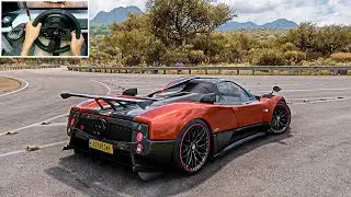 1000HP Pagani Zonda Cinque - Forza Horizon 5 | Thrustmaster T300RS gameplay