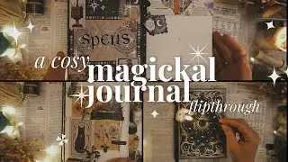 A magical grimoire flip-through: wheel of the year, book moodboards and dreams of an apothercary