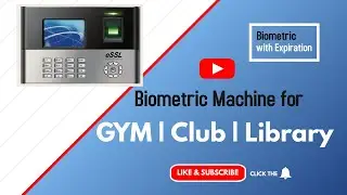 Biometric Access Control machine for Gym | club and library- stop access if fee not paid !