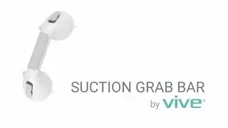 Suction Grab Bar by Vive - Suction Shower Handle & Bathroom Balance  Bar - Safety Hand Rail Support