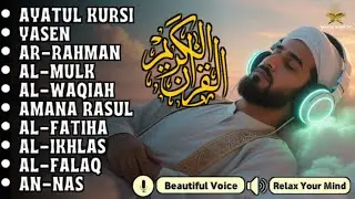 Quran recitation in a peaceful voice I Alfatiha, Yasin ,Arrahman ,AlWaqiah ,Almulk -By Alaa Aqel