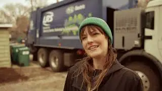 LRS EV Compost Truck in Oak Park