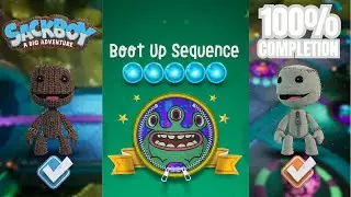 Sackboy: Boot Up Sequence | Two-player Gameplay | All Orbs Collected