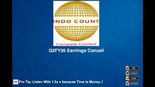 Конференция по доходам Indo Count Industries за 2 квартал 2026 финансового года