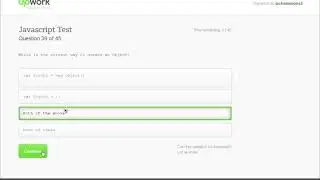 JavaScript Test Upwork Top 10