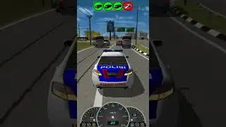 ketika mobil polisi lewat(auto minggir) - AAG Polisi Simulator #shorts #mobilpolisi