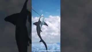 190 lb thresher shark in fishing master💀