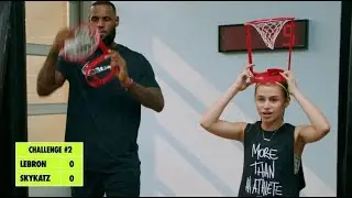 Playing basketball w/ LEBRON for Nike's 