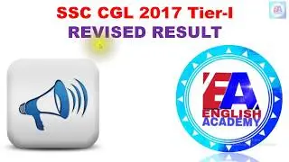 SSC CGL 2017 Tier-I  REVISED RESULT