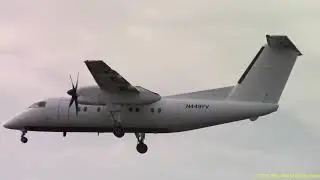 De Havilland Dash 8-200 N449YV RWY 29 Landing, Taxi in, and Engine Shutdown at YYT