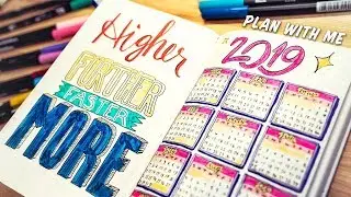 My 2019 Simple Bullet Journal Setup ( Jan + Feb )