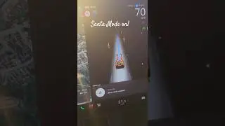 Santa Mode is a fun Tesla holiday Easter egg that transforms your car's display into Santa's sleigh