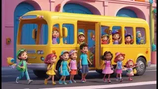 Wheels on the Bus Citylight Route Ride | English Nursery Rhyme | Kids Songs | Baby Mus