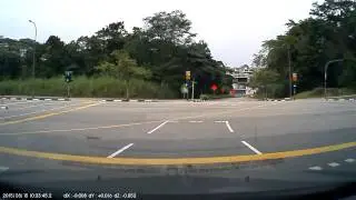 Irresponsible beating red light on 15/03/15 - SGF 345R, recalcitrant male driver.